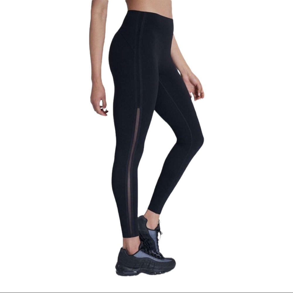 Spanx Every Wear Active Mesh Side Stripe Leggings